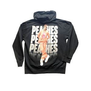 Justin Bieber Sweatshirt Adult Medium Black Peaches Hoodie Sweater Justice‎ Mens